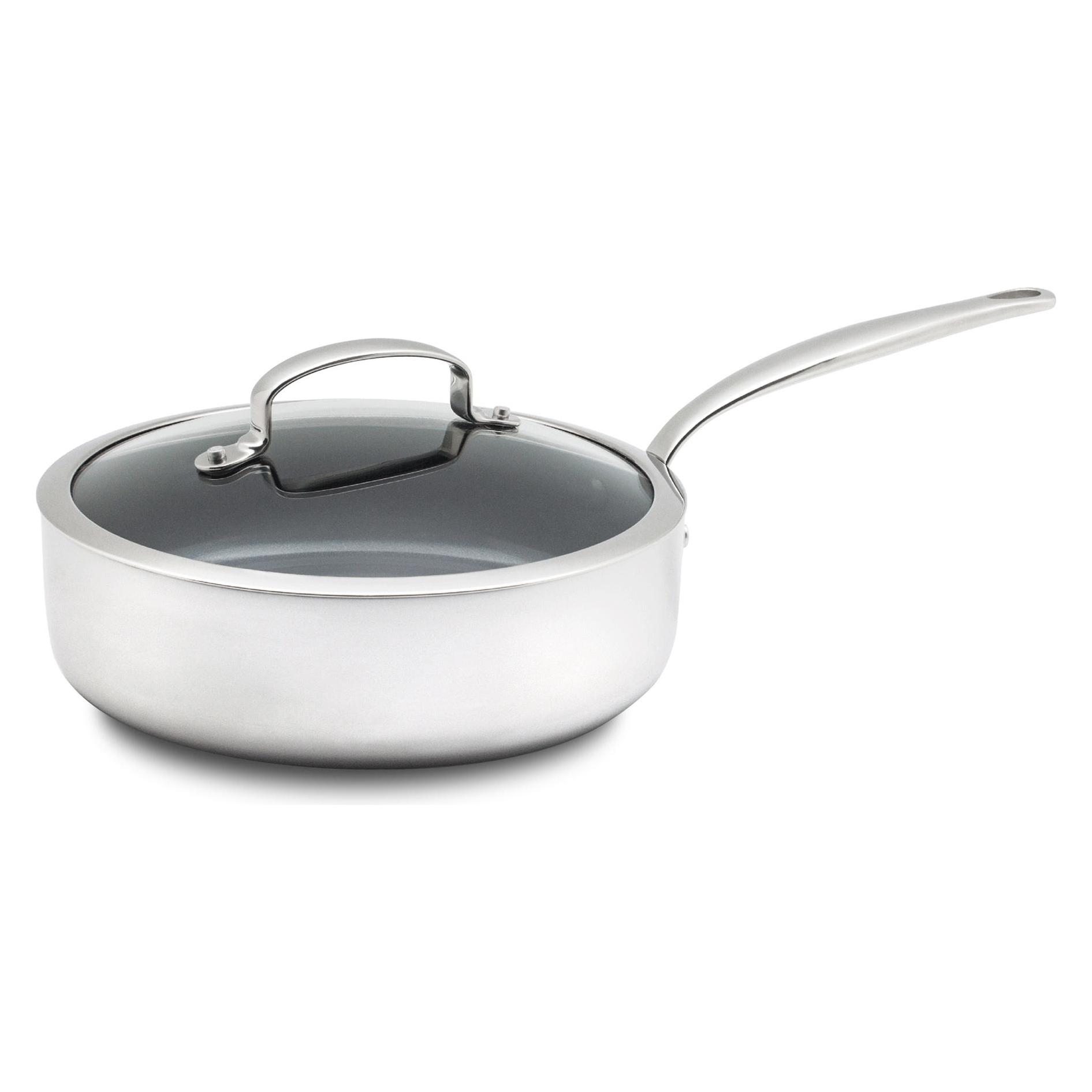 Greenpan Esh Ind Bl 9011 INFP8 Cvd Skill 24cm/3.1L, Pan + Steelpan, Zilver