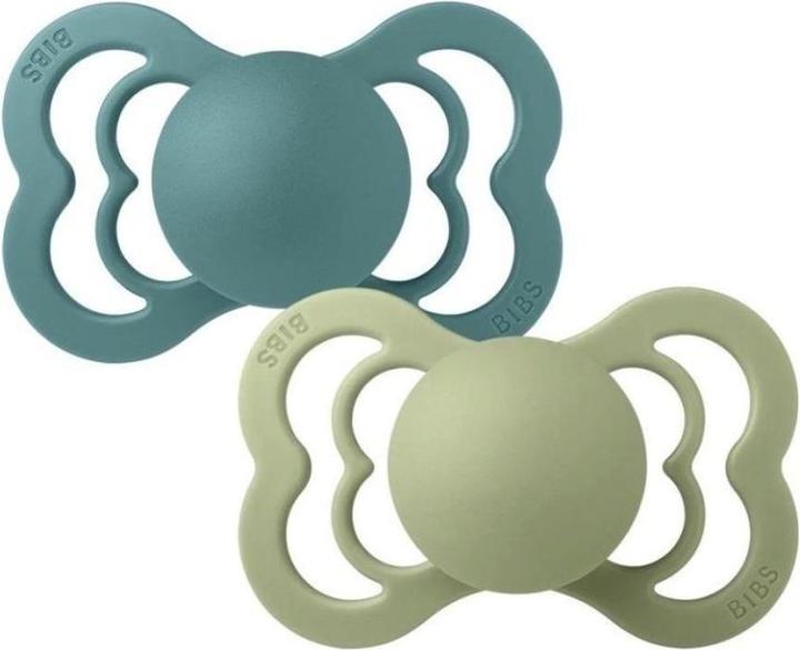 Immagine prodotto Bibs Supreme 2 PACK Silicone Symmetrical 0-6m Island Sea Sage (2 x, fino a 6 M.)