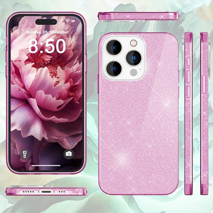 Produktbild Nalia Glitzer Hülle (Apple iPhone 15 Pro)