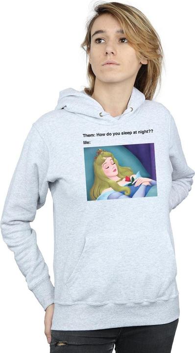 Actual product image Disney Womens/Ladies Sleeping Beauty Meme Hoodie (S)