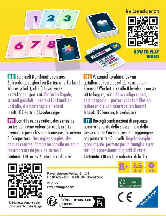 Actual product image Ravensburger Level 8® (German, French, Dutch, Multilingual, Italian, Icelandic)