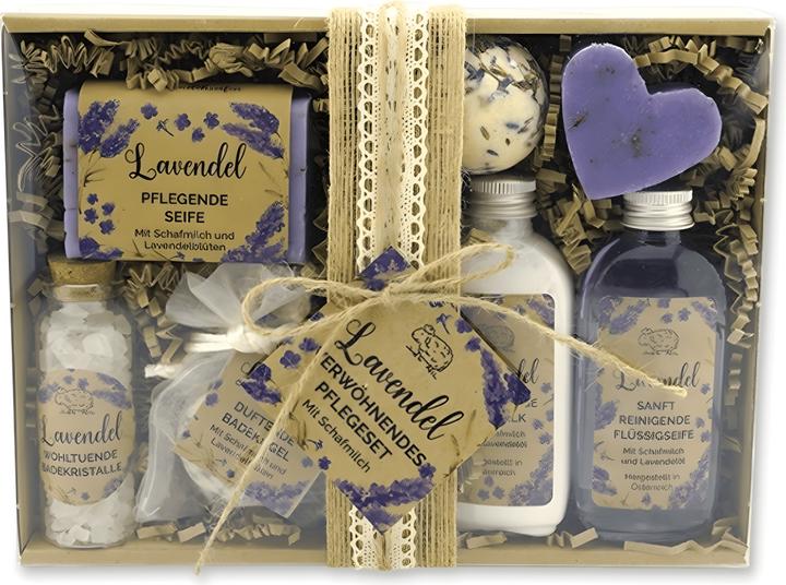 Produktbild TOP Geschenkset Lavendel 7-teilig (Körperpflegeset)