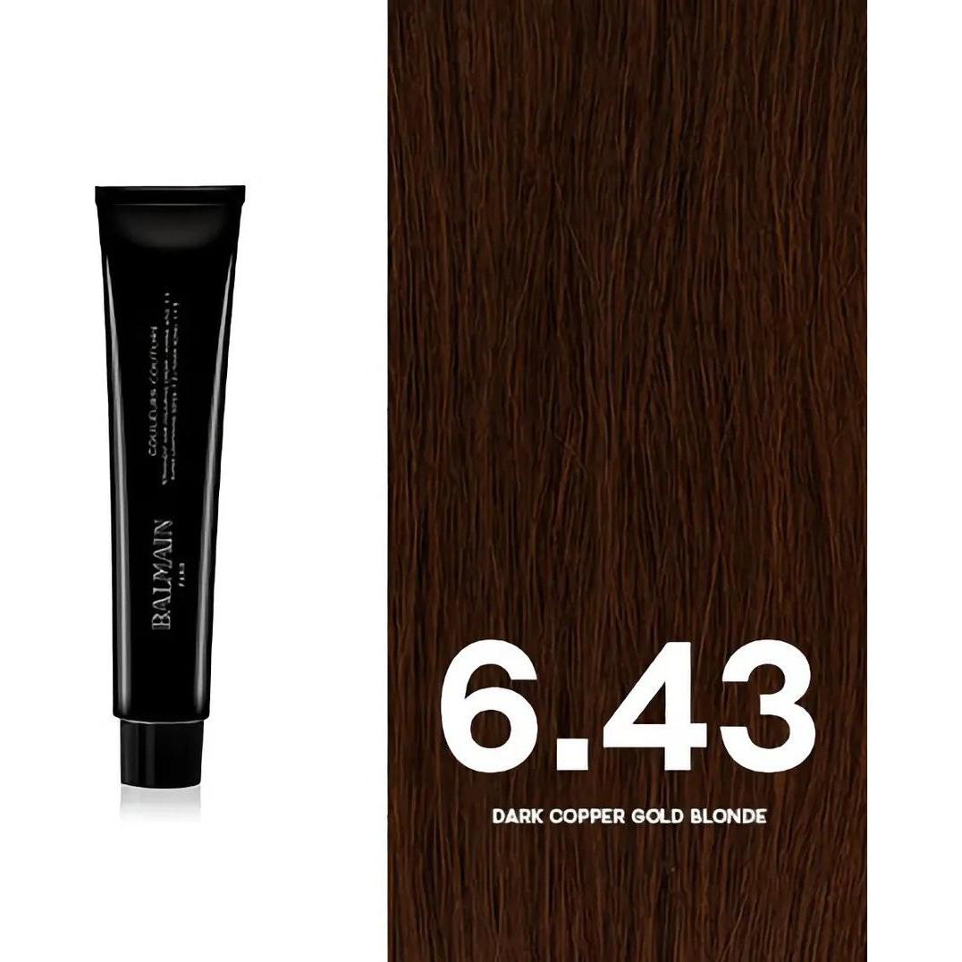 Balmain, Tinta per capelli, Tinta per Capelli Permanente Colori Couture (6,43 Biondo scuro rame-oro)