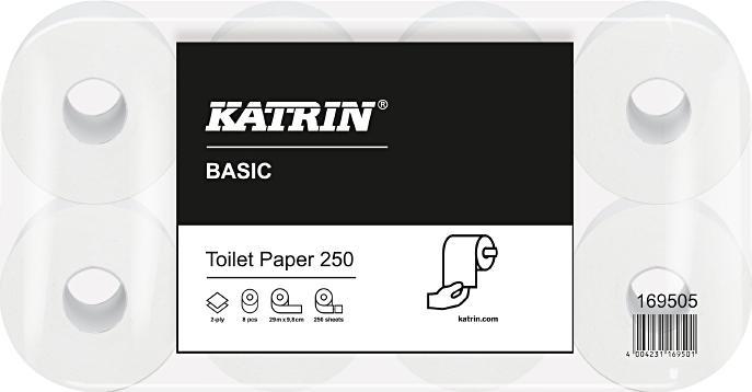 Actual product image Katrin Toilet paper T4 Soft, 3-ply, 60 rolls (60 x)