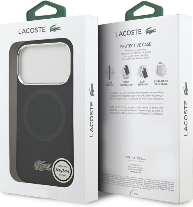 Immagine prodotto Lacoste Case Silicone Metal Logo MagSafe for iPhone 17 Pro navy blue (Apple iPhone 17 Pro)