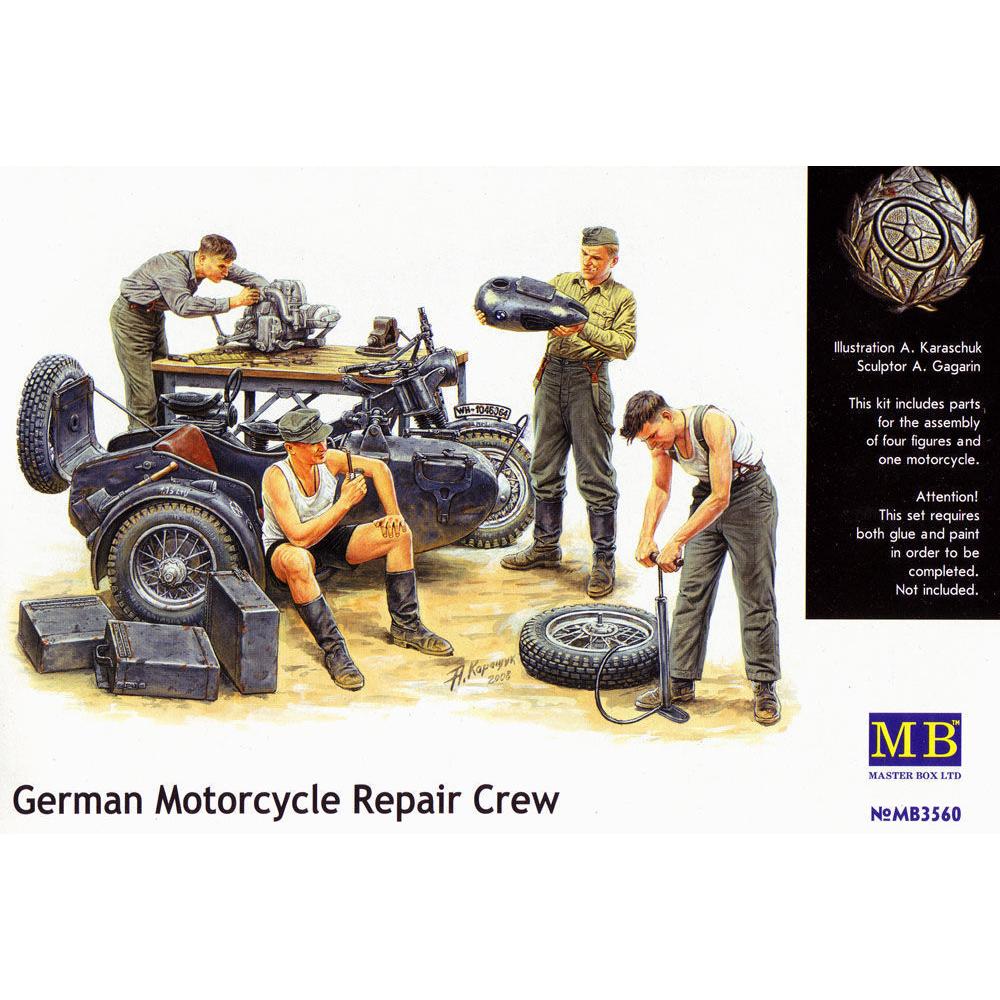Master Box German Motorcycle repair team (MB3560)