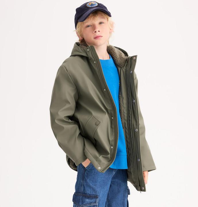 Produktbild La Redoute Collections Windjacke mit Sherpa-Futter und Kapuze (104)