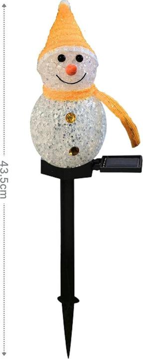 Image du produit Hermex LED Solarlampe Schneemann Solarleuchte Gartenbeleuchtung Dekoleuchte (IP55)