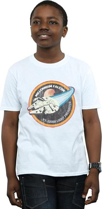 Immagine prodotto Star Wars Millennium Falcon Badge Maglietta Ragazzi (116)