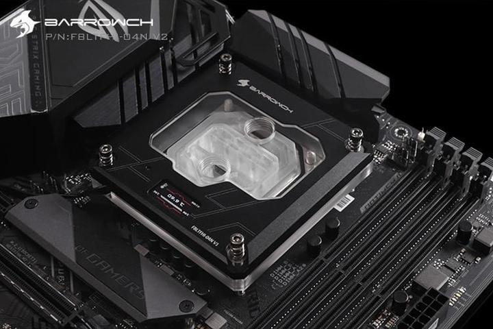 Actual product image Barrowch 115x/x99/x299 CPU Water Block Color screen with Multi-mode - Black