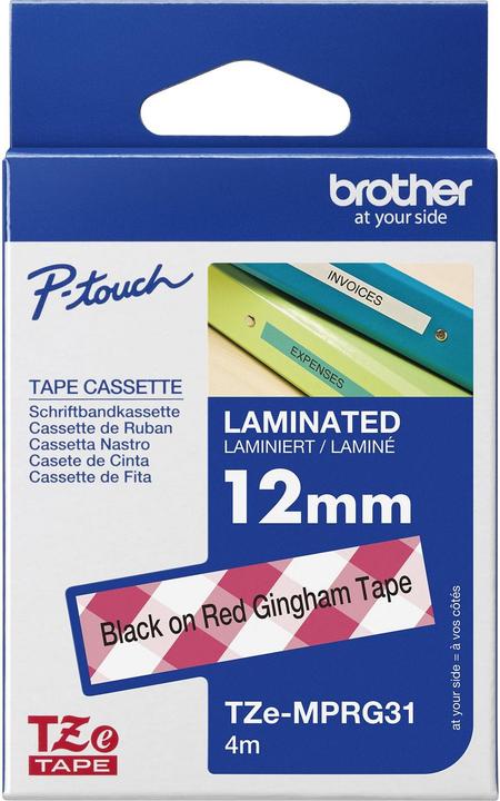 Produktbild Brother Tze-Mprg31 (1.20 cm, Rot, Schwarz, Weiss)