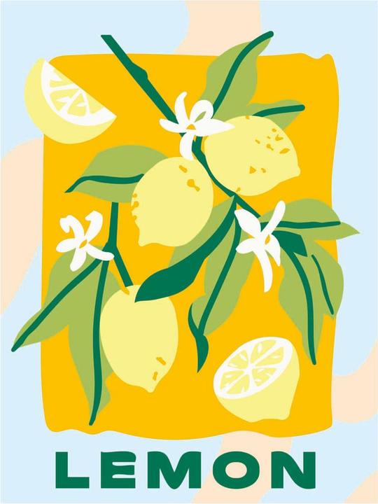 Actual product image Ravensburger CreArt - Painting by numbers - Lemons