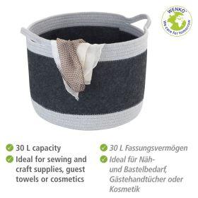 Actual product image Wenko Felt storage basket Bea (35 cm)