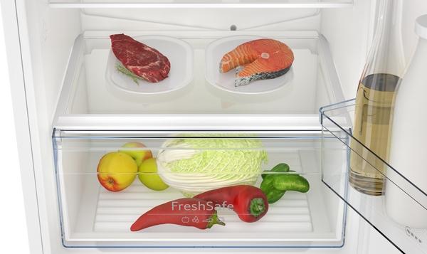 Actual product image Neff N 30, built-in fridge-freezer with bottom freezer compartment, 193.5 x 54.1 cm, drag hinge, KI796 (289 l)