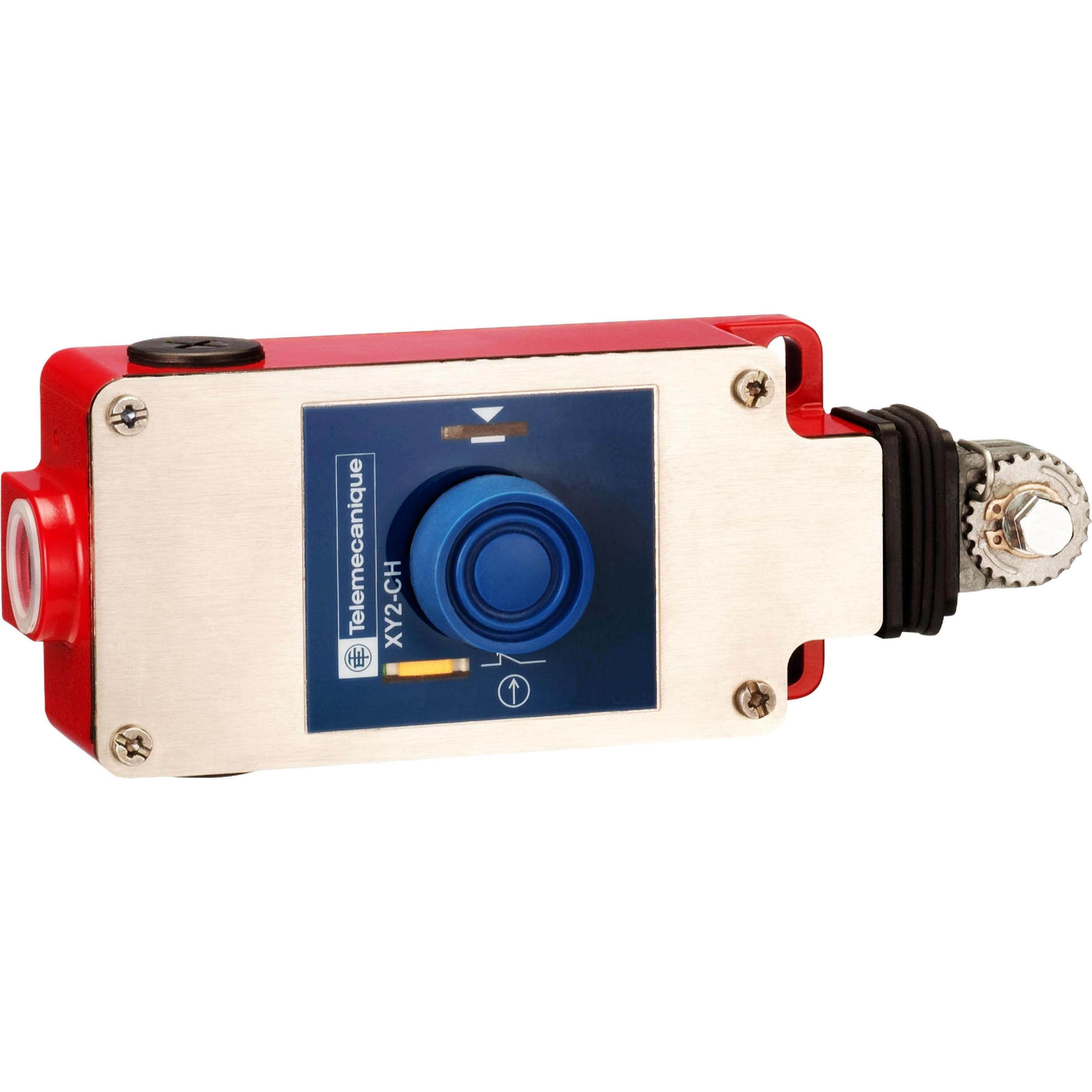 Thumbnail - TE Sensors Seilzug-Notschalter 1S/2Ö 240Vac/250Vdc, Taster + Schalter, Rot