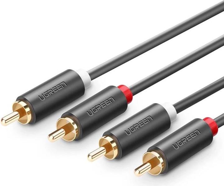 Image du produit Ugreen 2RCA (RCA) to 2RCA (RCA) Cable 3m (black) (3 m)