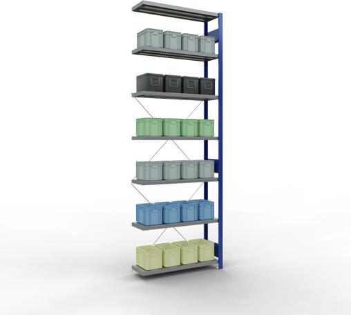 Actual product image Schulte Lagertechnik MULTIplus330 boltless bay system with cross brace
