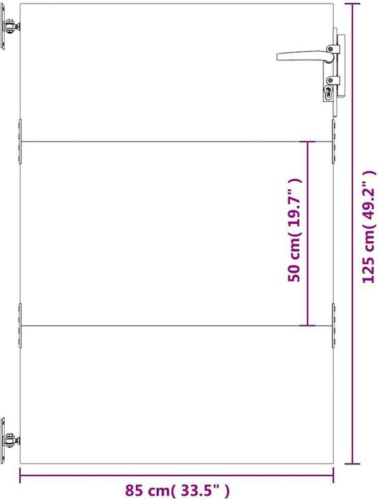 Actual product image vidaXL Gartentor