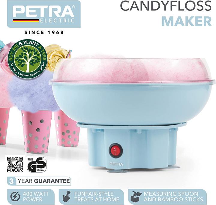 Image du produit Petra Machines à barbe à papa avec mesureur et 50 bâtonnets en bois