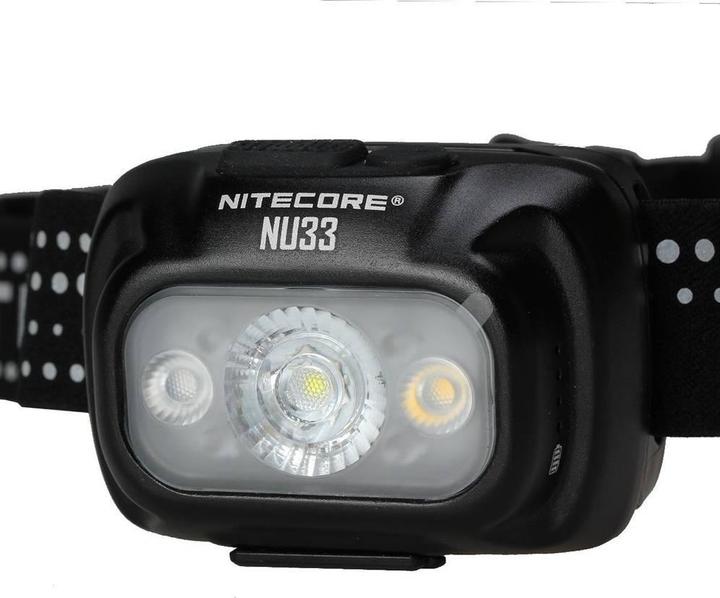 Actual product image Nitecore NU33 Triple Output USB C Rechargeable Headlamp (700 lm)