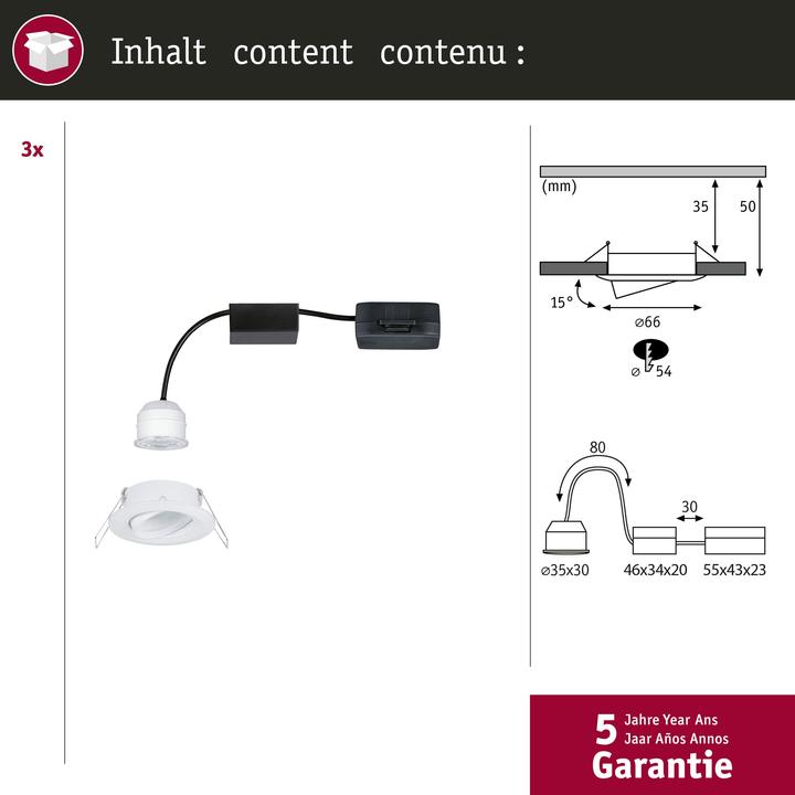 Produktbild Paulmann Einbauleuchte Nova Mini (310 lm)