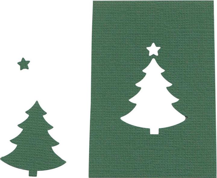 Actual product image Heyda Flexi Punch" motif punch, fir tree