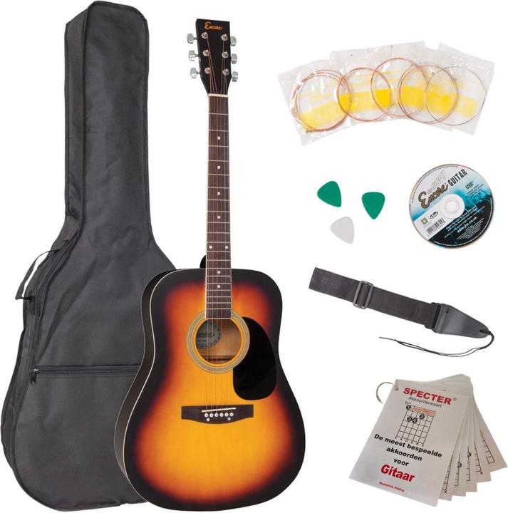 Produktbild Encore Chitarra Acustica Sunburst (Akustik Gitarre, Korpus: Lindenholz)