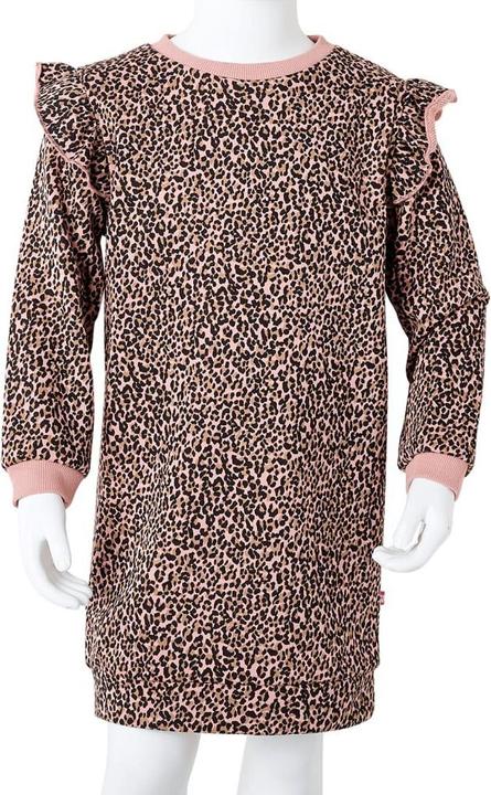 Produktbild vidaXL Kinder-Pulloverkleid Mittelrosa 104,Material: 95 (104)