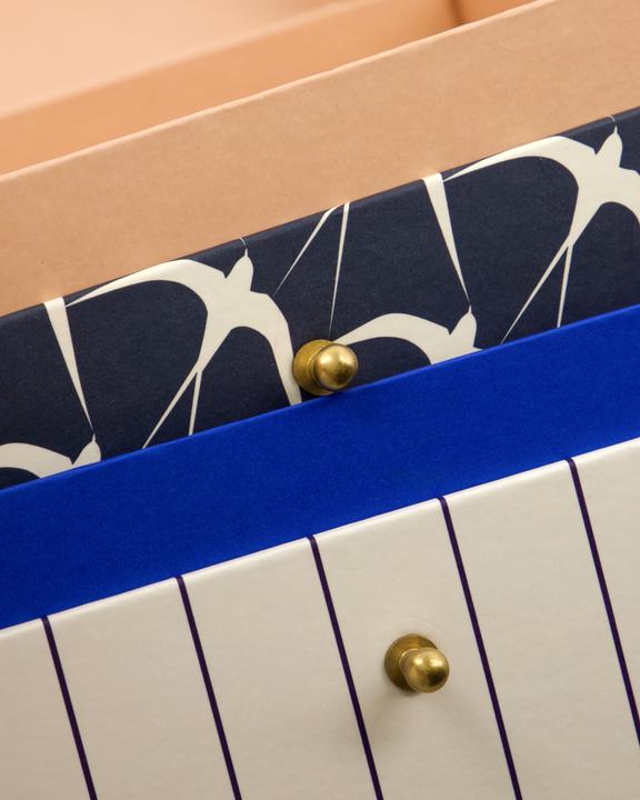 Actual product image House Doctor Storage boxes, HDKeep, SandDark blue (25 cm, 2x)