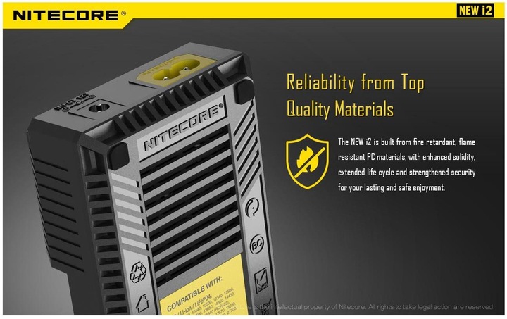 Immagine prodotto Nitecore Nuovo i2 (1 pz., C, D, AAAA, AAA, AA, Caricabatterie senza batteria)