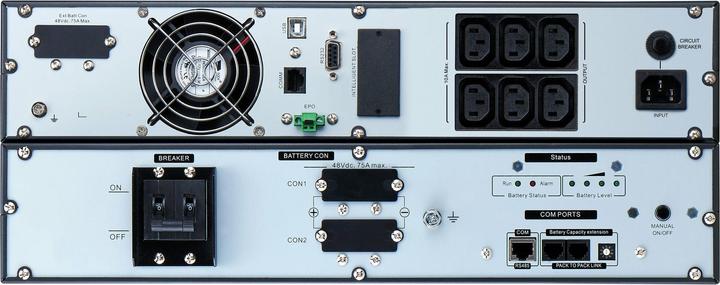 Produktbild APC Easy UPS ONLINE SRV RM Battery for 2/3 kVA (3000 VA, 900 W, Online-Doppelwandler USV)