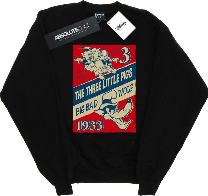Produktbild Disney Three Little Pigs And The Big Bad Wolf Sweatshirt Jungen (152, 158)