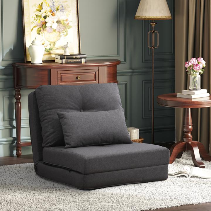 Actual product image Homcom Floor sofa with adjustable backrest