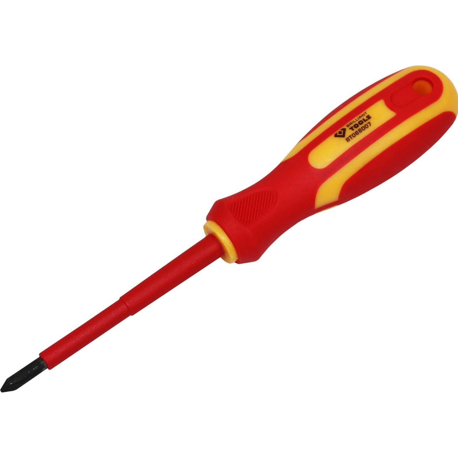 Brilliant Tools, Schraubenzieher, VDE Schraubendreher PH Phillips PH1 x 80 mm