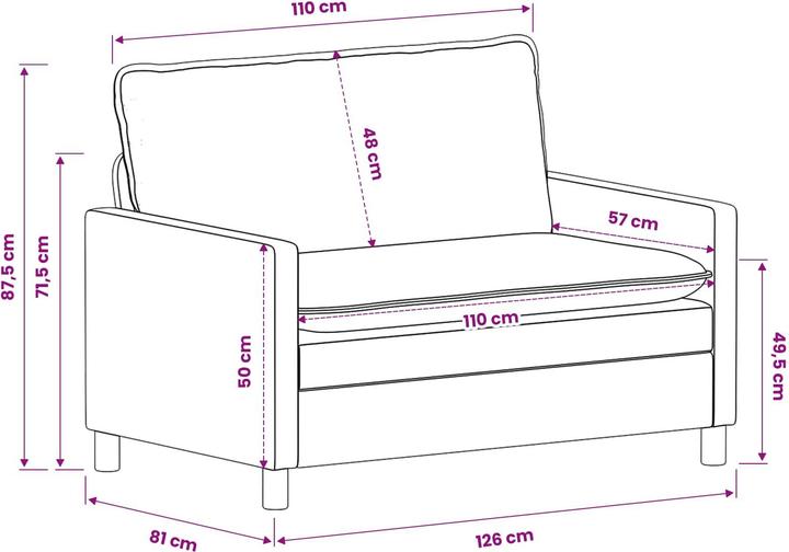 Produktbild vidaXL Modernes Sofa