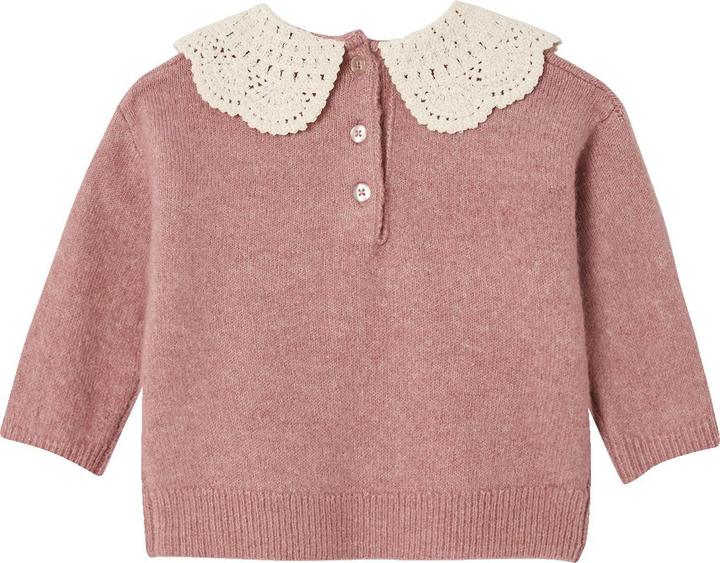 Produktbild Vertbaudet Baby Pullover aus Strick mit Häkelkragen (62)