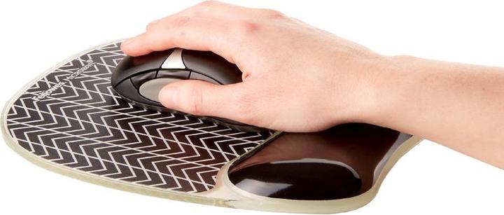 Actual product image Fellowes Mouse pad with wrist rest CHEVRON (S)