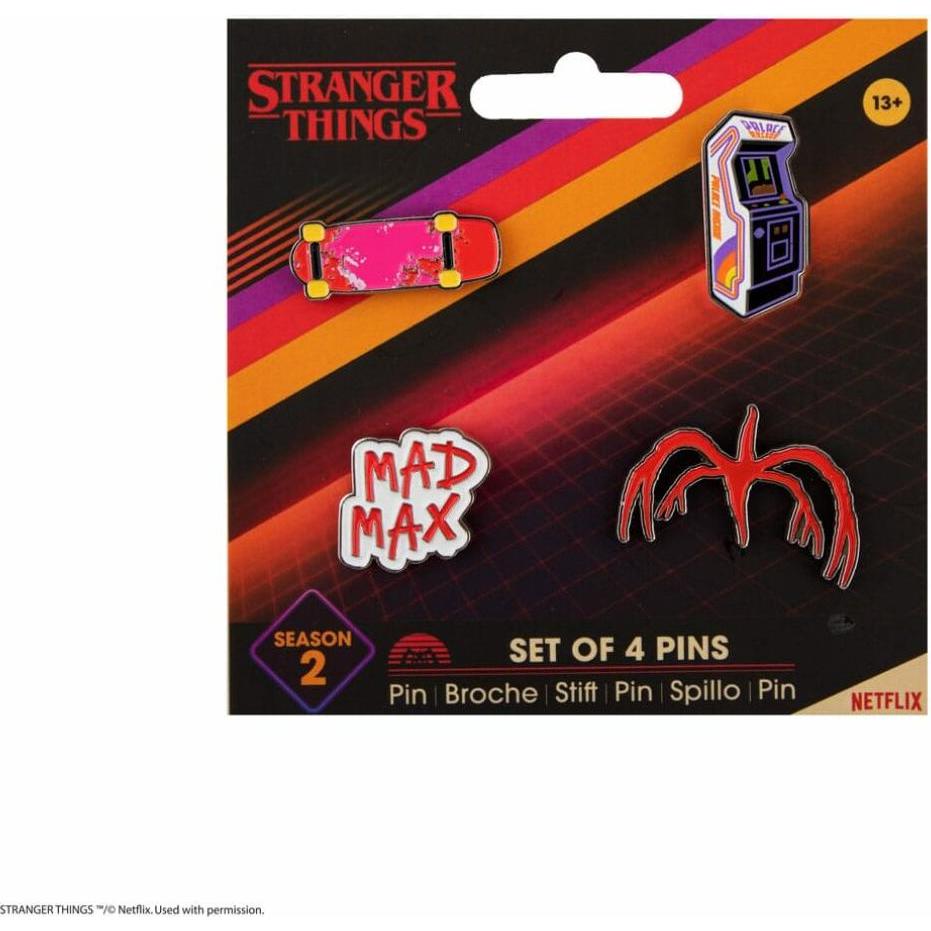 Thumbnail - Cinereplicas, Anstecknadel, Stranger Things Ansteck-Pins 4er-Pack Season 2