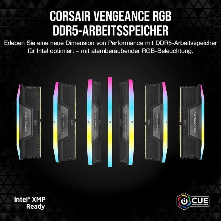 Produktbild Corsair Vengeance RGB (2 x 32GB, 7000 MHz, DDR5-RAM, U-DIMM)