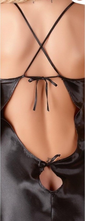 Actual product image Cottelli Collection Satin negligee black (L)
