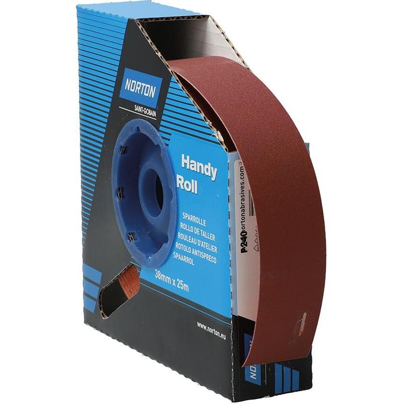 Magni, Schleifmittel, Norton Handy Rolls – Schleifpapier Rolle R222 38 mm 25 m G240 (P240)