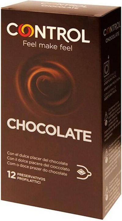 Control Preservativi "Chocolate" a 12 tagli con aroma di cioccolato (12 pz.)