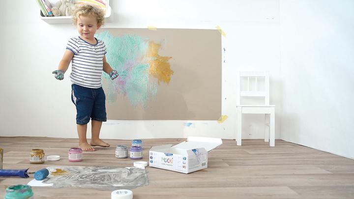 Actual product image Kreul MUCKI sparkle finger paints (600 ml)