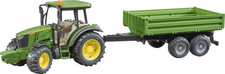 Bruder BR John Deere 5115 M mit Bordwandanhänger