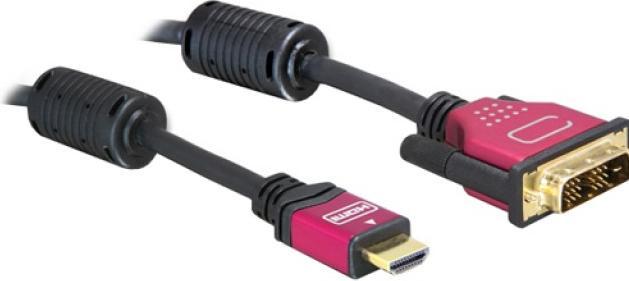 Produktbild Delock HDMI (Typ A) — DVI (5 m, HDMI, DVI)