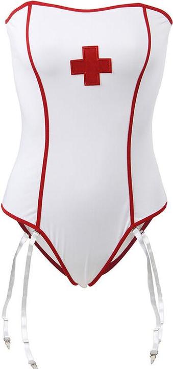 Actual product image Subblime Sexy Nurse Costume With Teddy S/M (M)