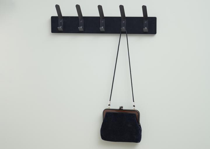 Actual product image Schou Coat rail 5 hooks, black