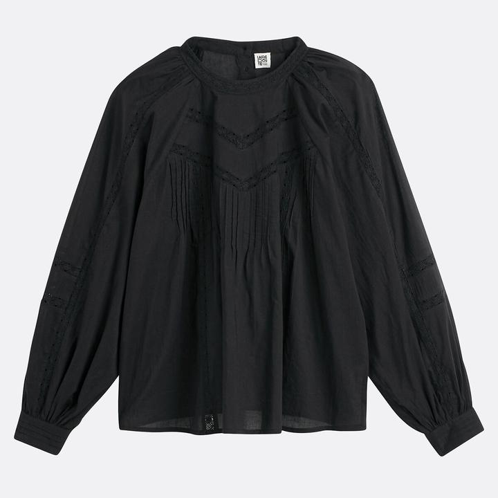 Actual product image La Redoute Collections Bluse mit Rundhalsausschnitt (XL)