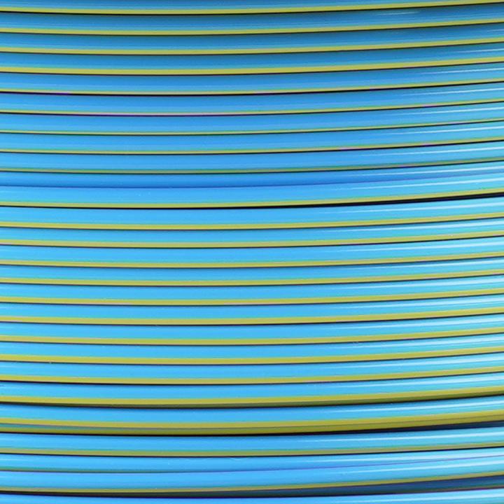 Actual product image Copymaster3D Tri-Silk 3D Printer Filament, 1.75 mm, Blue/Purple/Yellow (1.75 mm, 1000 g)