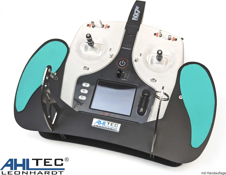 Produktbild AHLtec Senderpult Spektrum NX7e black mit Standard Senderpultbügel, ohne Handauflage